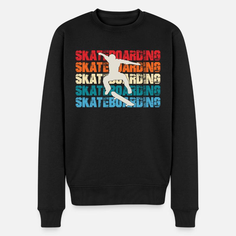Skateboard Skater Sport - Pull Premium bio Homme - noir