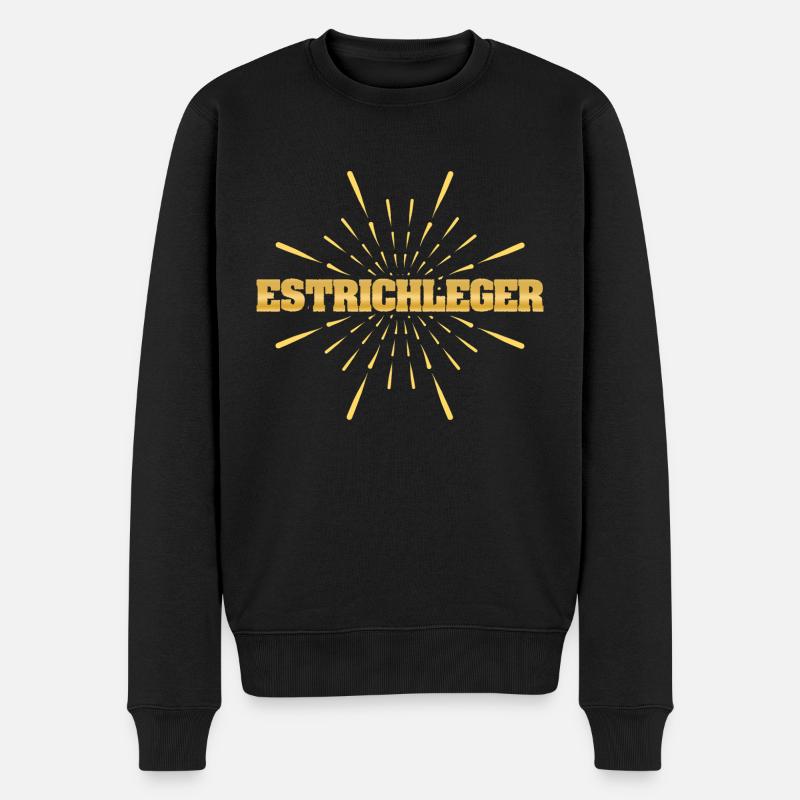 Job Estrichleger - Männer Premium Bio Pullover - Schwarz
