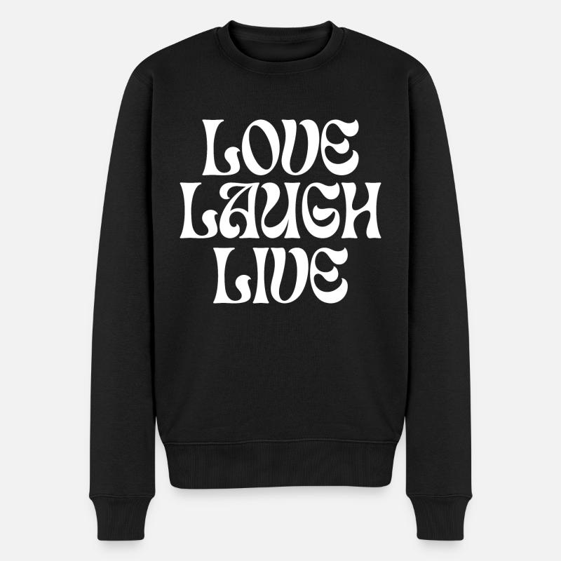 Aimer Rire en direct - Pull Premium bio Homme - noir