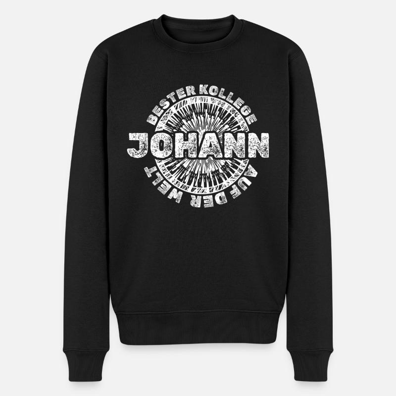 Prénom Johann - Pull Premium bio Homme - noir