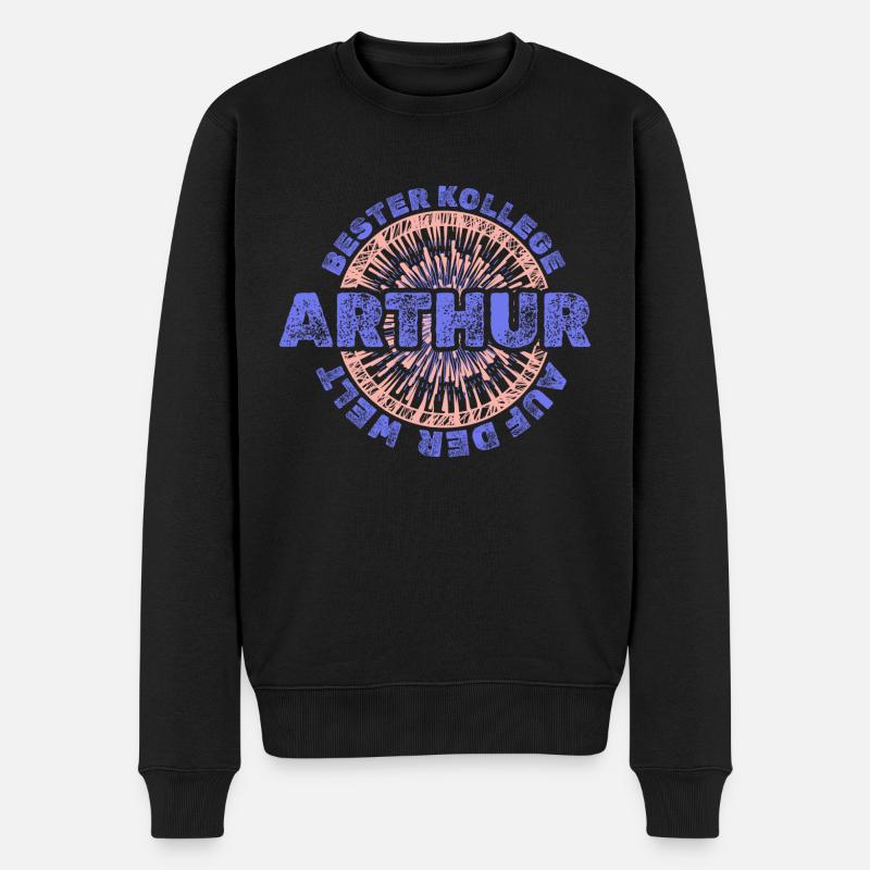 Geschenk für Arthur - Männer Premium Bio Pullover - Schwarz