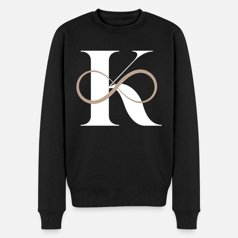 Lettre k infinie - Pull Premium bio Homme - noir