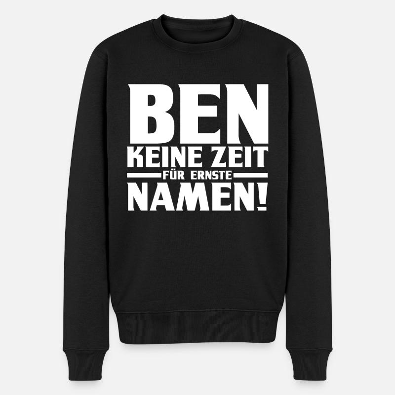 Prénom Ben - Pull Premium bio Homme - noir