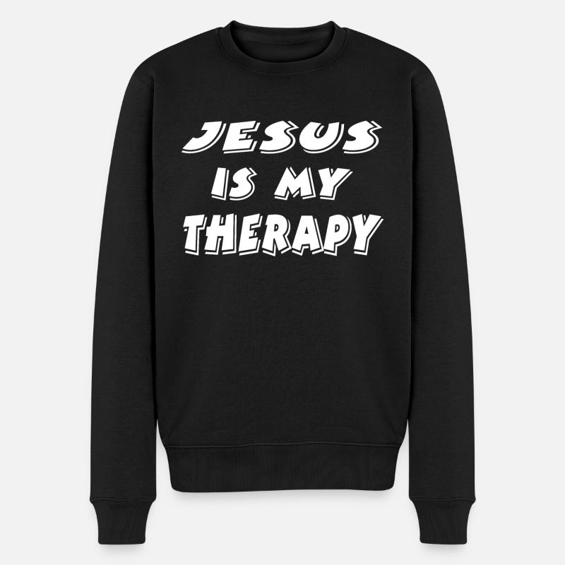 Jésus - Pull Premium bio Homme - noir