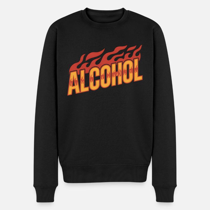 Alcool - Cool Drinking Logo - Pull Premium bio Homme - noir