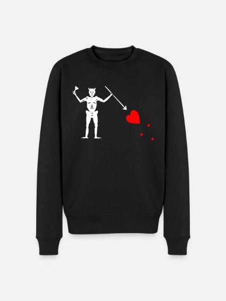Edward Teach Flag - Pull Premium bio Homme - noir