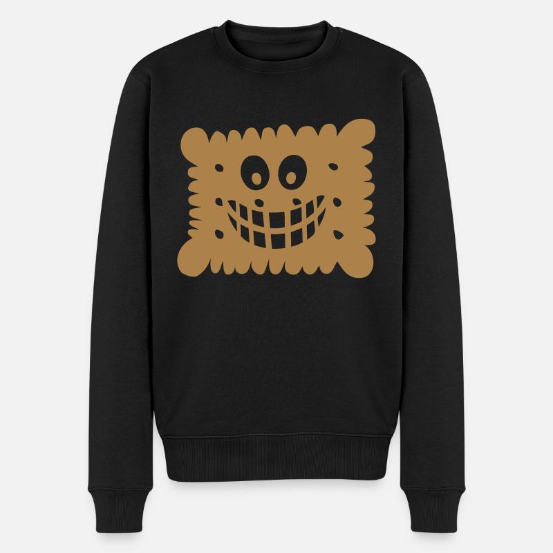 gateau sec petit beurre sourire biscuit - Pull Premium bio Homme - noir
