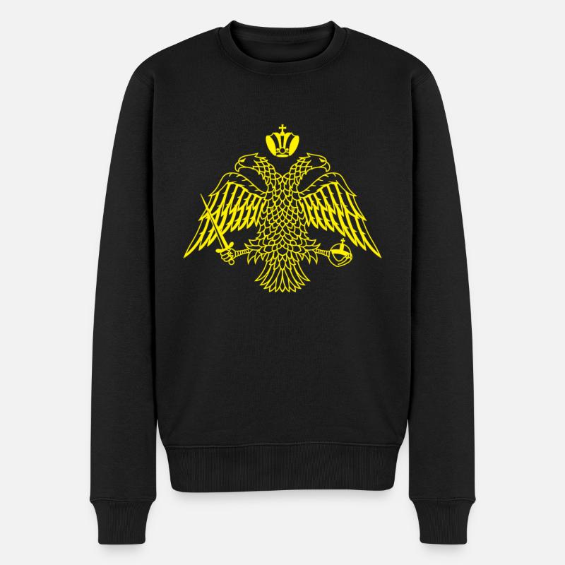 Byzanz Tshirt - Männer Premium Bio Pullover - Schwarz