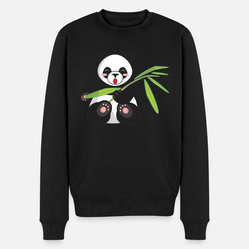 Panda - Pull Premium bio Homme - noir