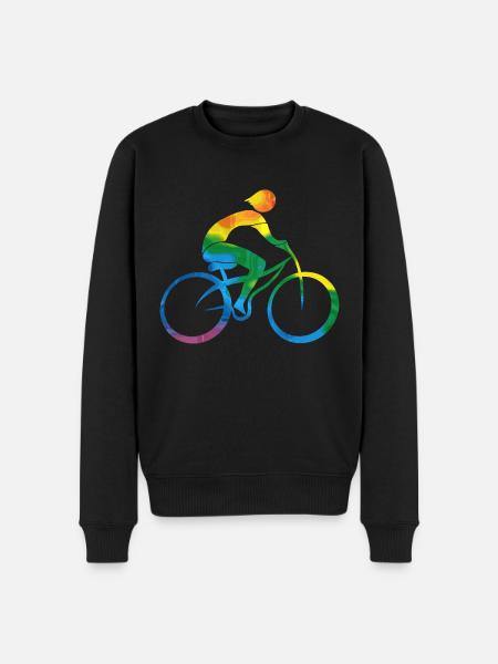Cyclist - Men's Premium Organic Jumper - black