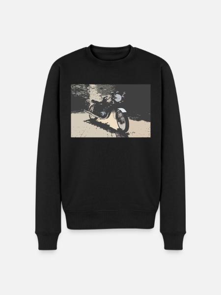 Fresco MZ TS - Men's Premium Organic Jumper - black
