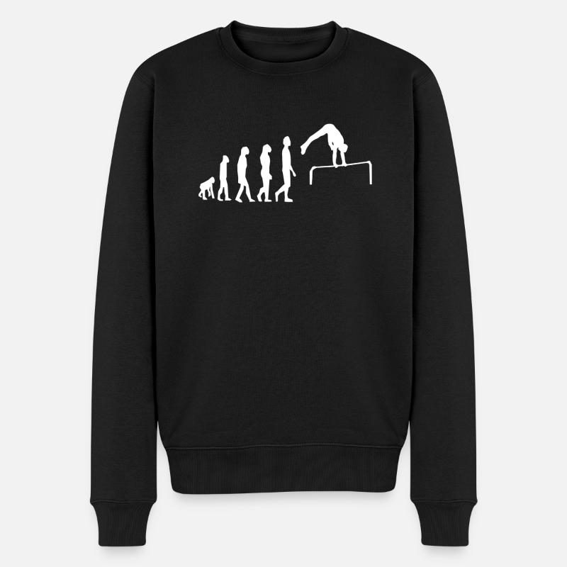 Reckturnen Turnen Reck Evolution - Männer Premium Bio Pullover - Schwarz