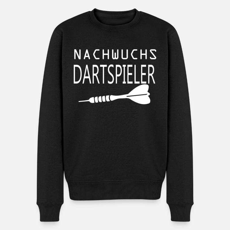 Darts Dart - Männer Premium Bio Pullover - Schwarz