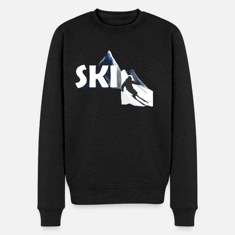 SKI Fahrer - Pull Premium bio Homme - noir