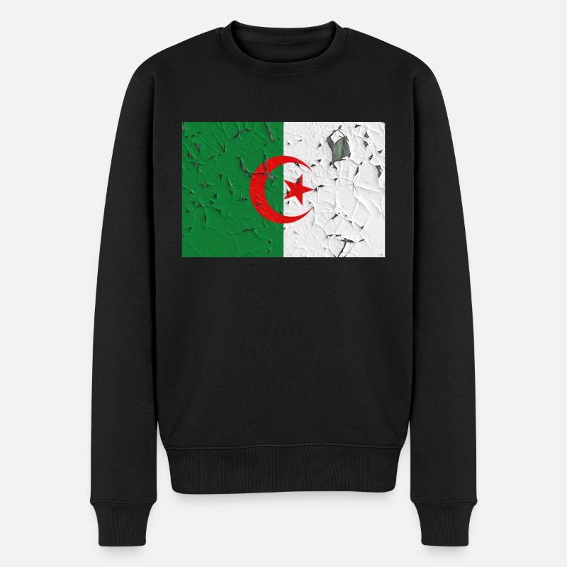 Algerien - Männer Premium Bio Pullover - Schwarz