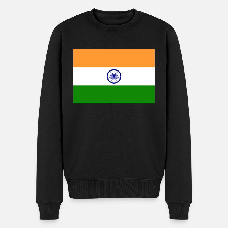 India flag - Pull Premium bio Homme - noir