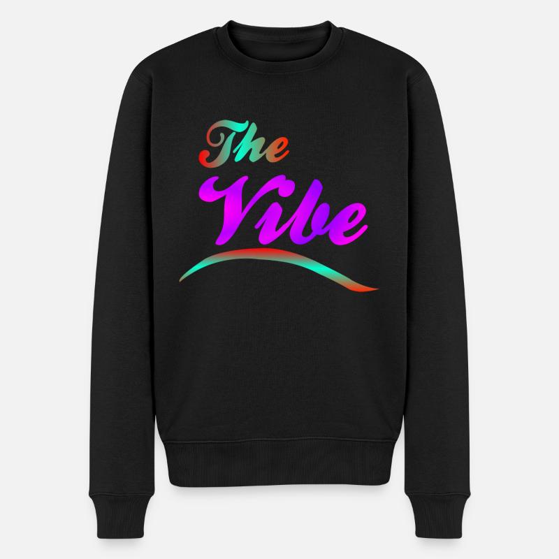 The Vibe - Männer Premium Bio Pullover - Schwarz
