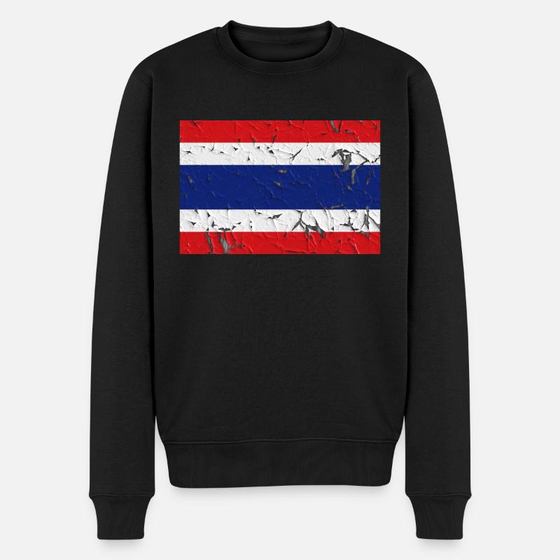 Thailand - Männer Premium Bio Pullover - Schwarz