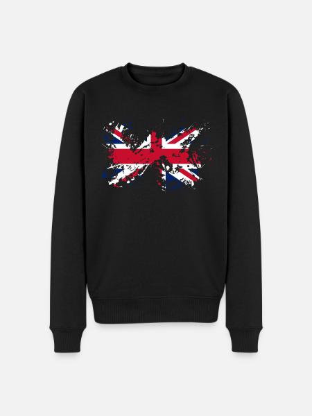 Drapeau anglais drapeau anglais - Pull Premium bio Homme - noir
