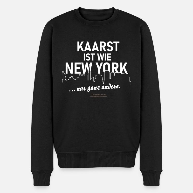 Kaarst - Männer Premium Bio Pullover - Schwarz