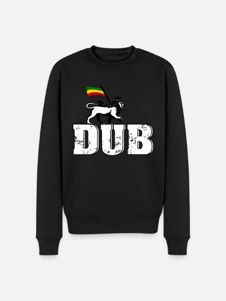 Dub Reggae Lion - Men's Premium Organic Jumper - black