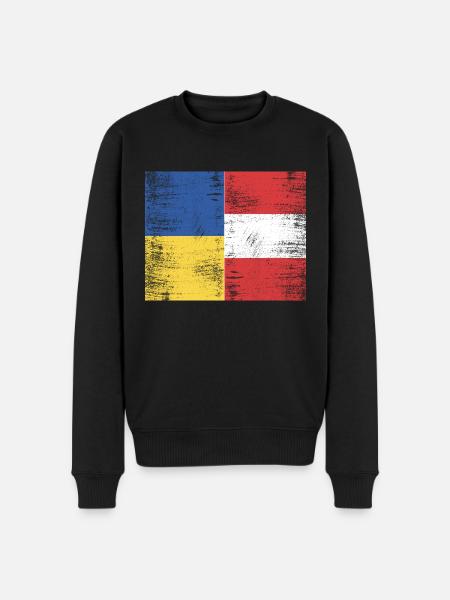 Ukraine - Austria - Men's Premium Organic Jumper - black