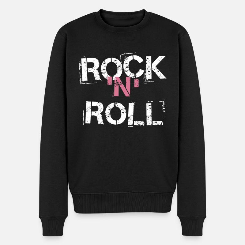 Rock 'n' Roll - Men's Premium Organic Jumper - black
