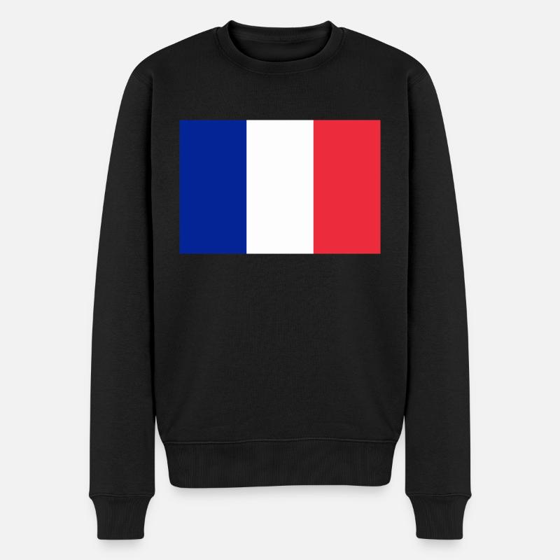 Drapeau français / French flag - Pull Premium bio Homme - noir