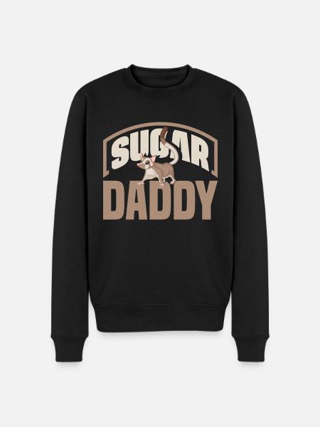 Sugar Glider Pet Sugar Daddy - Men's Premium Organic Jumper - black