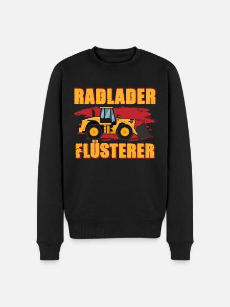 Radlader Flüsterer Retro Radladerfahrer - Männer Premium Bio Pullover - Schwarz