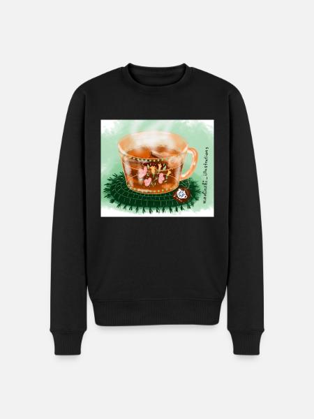 Tea break - Men's Premium Organic Jumper - black