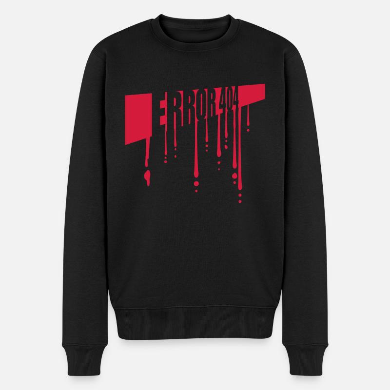 Erreur Blood Drops 404 - Pull Premium bio Homme - noir