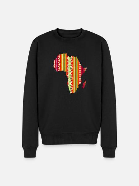 Africa - Men's Premium Organic Jumper - black