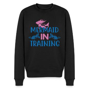 Sirène en formation - Pull Premium bio Homme - noir - Devant - Nico (187cm)