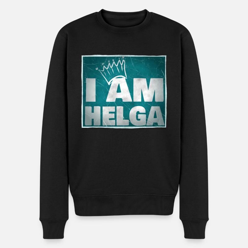 Helga - Pull Premium bio Homme - noir
