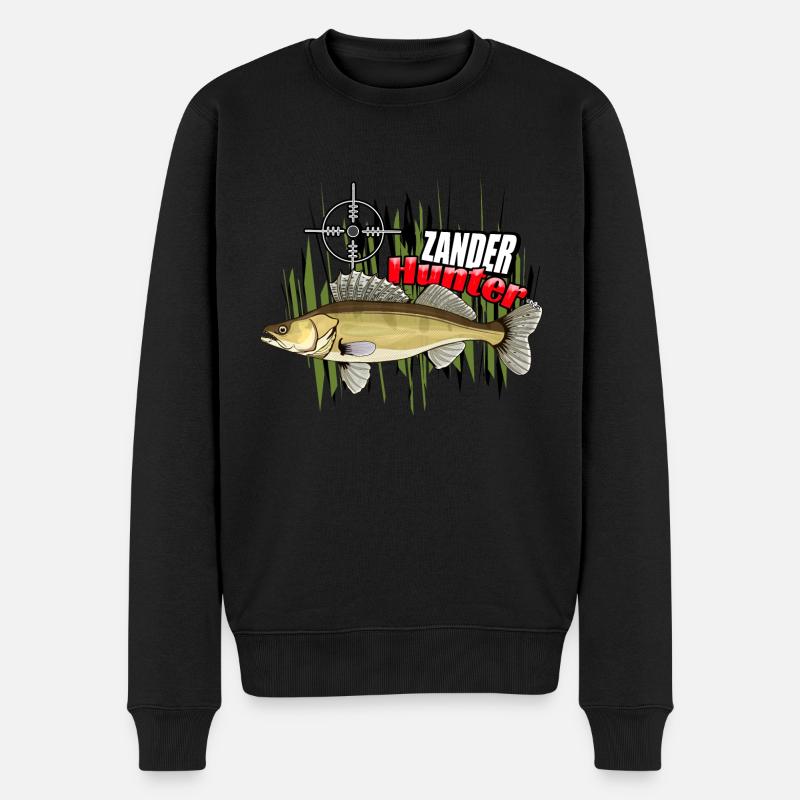 Chasseur de doré jaune - Pull Premium bio Homme - noir