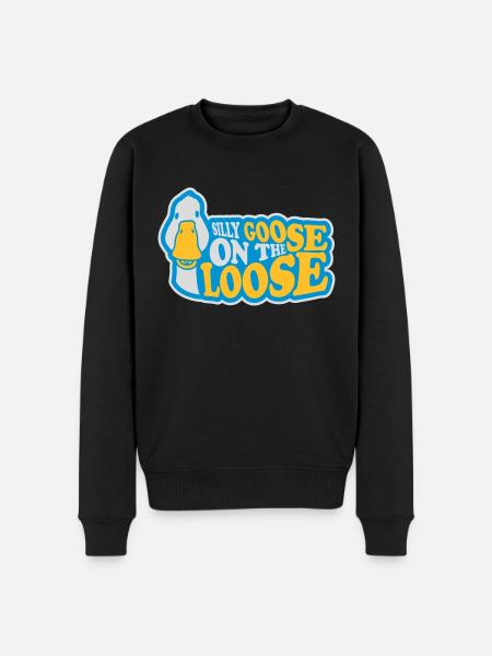 goose on the loose - Men's Premium Organic Jumper - black