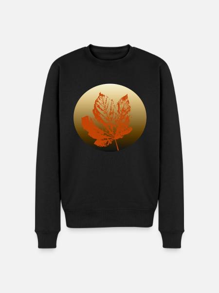 Autumn leaf gold - Men's Premium Organic Jumper - black