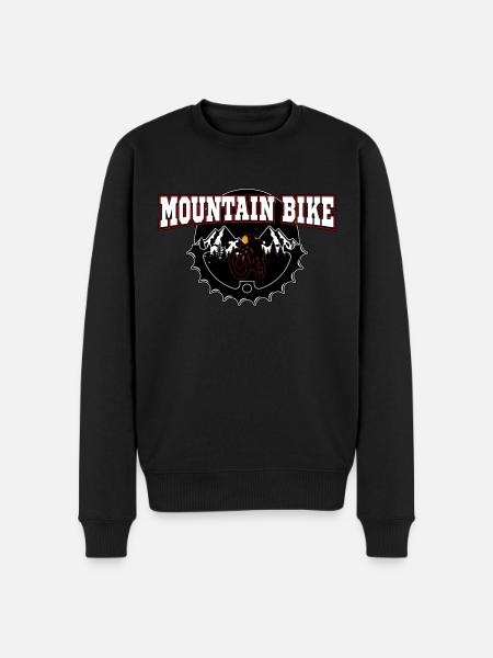 Mountain Bike - Männer Premium Bio Pullover - Schwarz