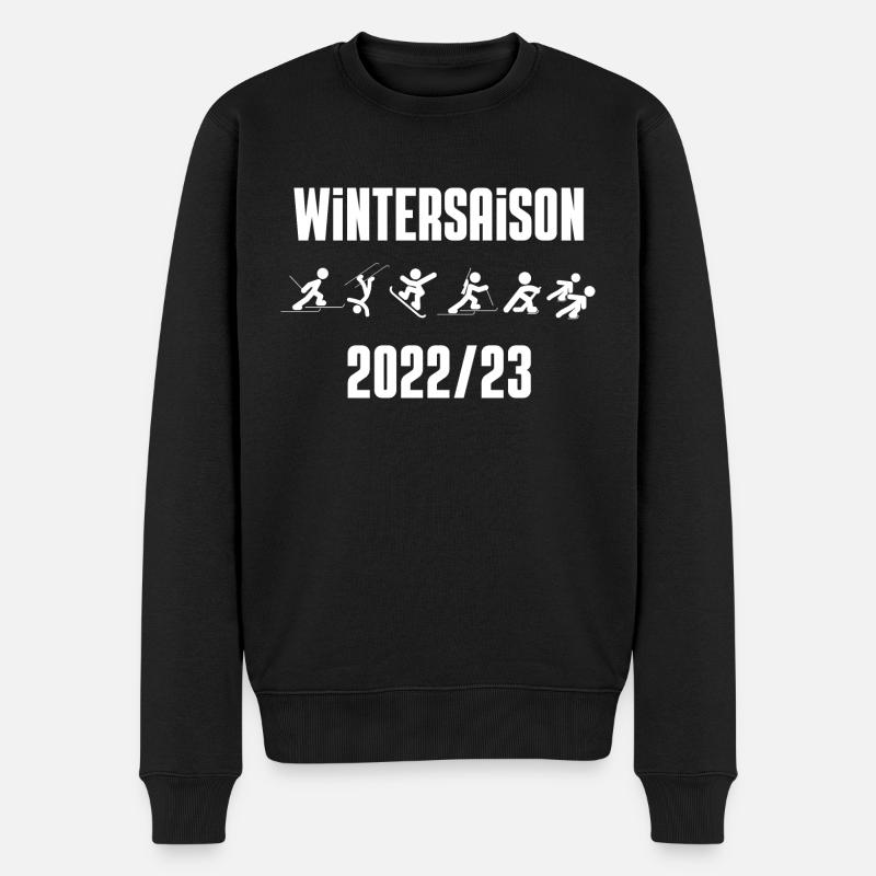 Wintersaison 2022/23 - Männer Premium Bio Pullover - Schwarz
