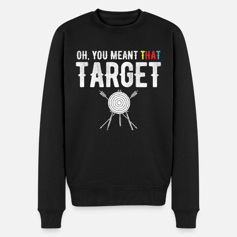 Bogenschießen Archery - Männer Premium Bio Pullover - Schwarz