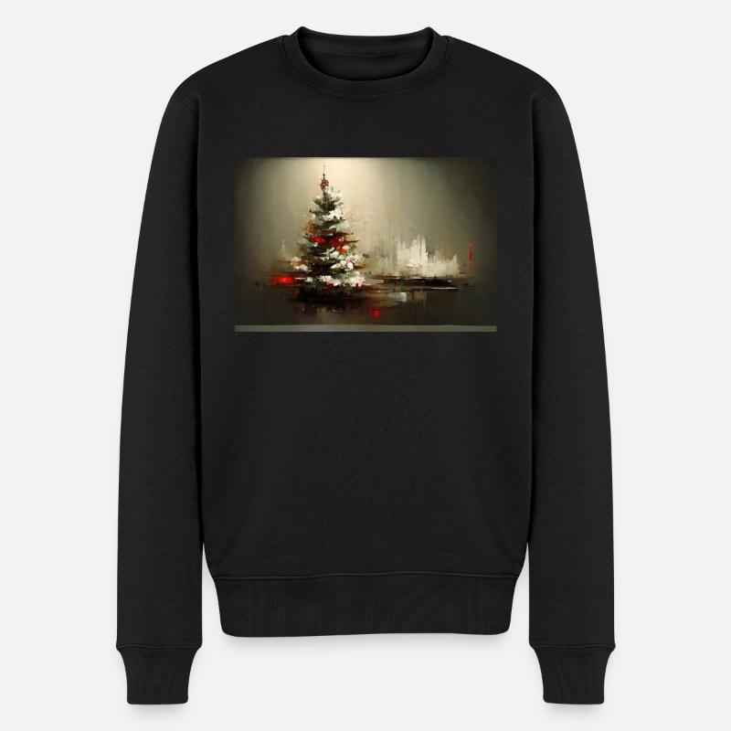 Weihnachten 17 - Männer Premium Bio Pullover - Schwarz