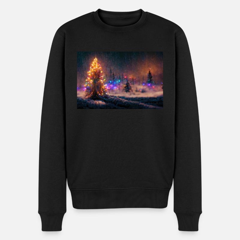 Noël dans la neige - Pull Premium bio Homme - noir