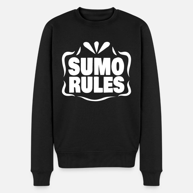 Sumo - Männer Premium Bio Pullover - Schwarz
