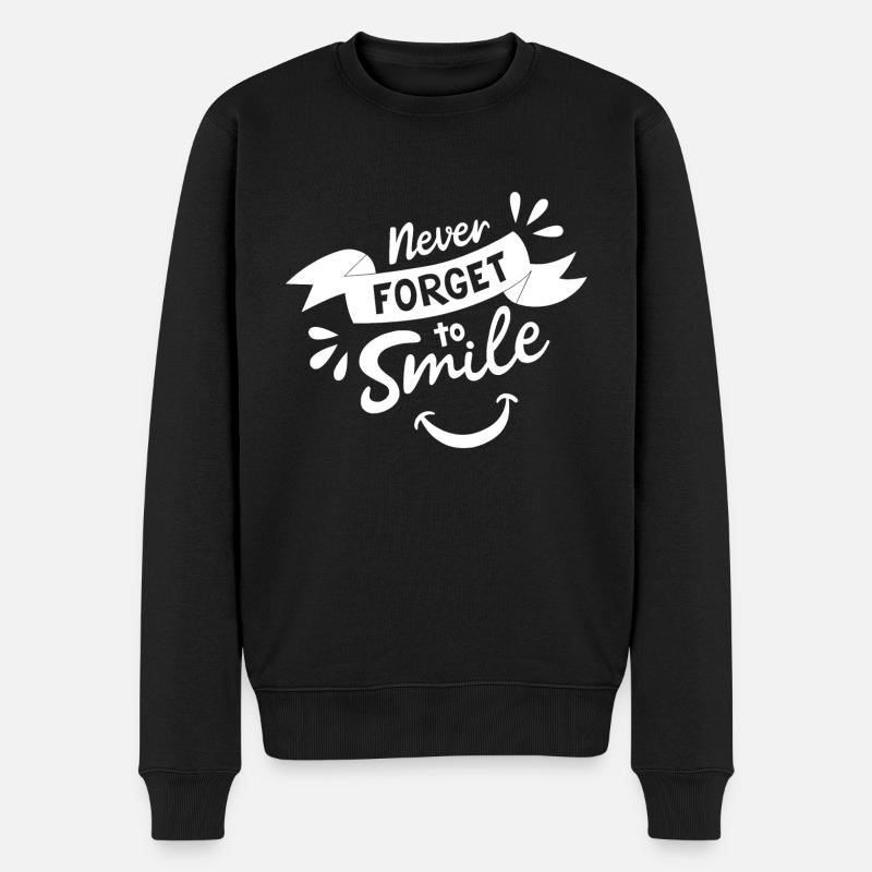 Never Forget - Pull Premium bio Homme - noir