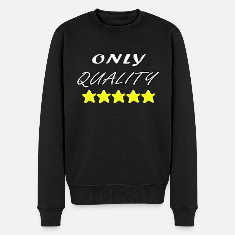Seulement la qualité - Pull Premium bio Homme - noir
