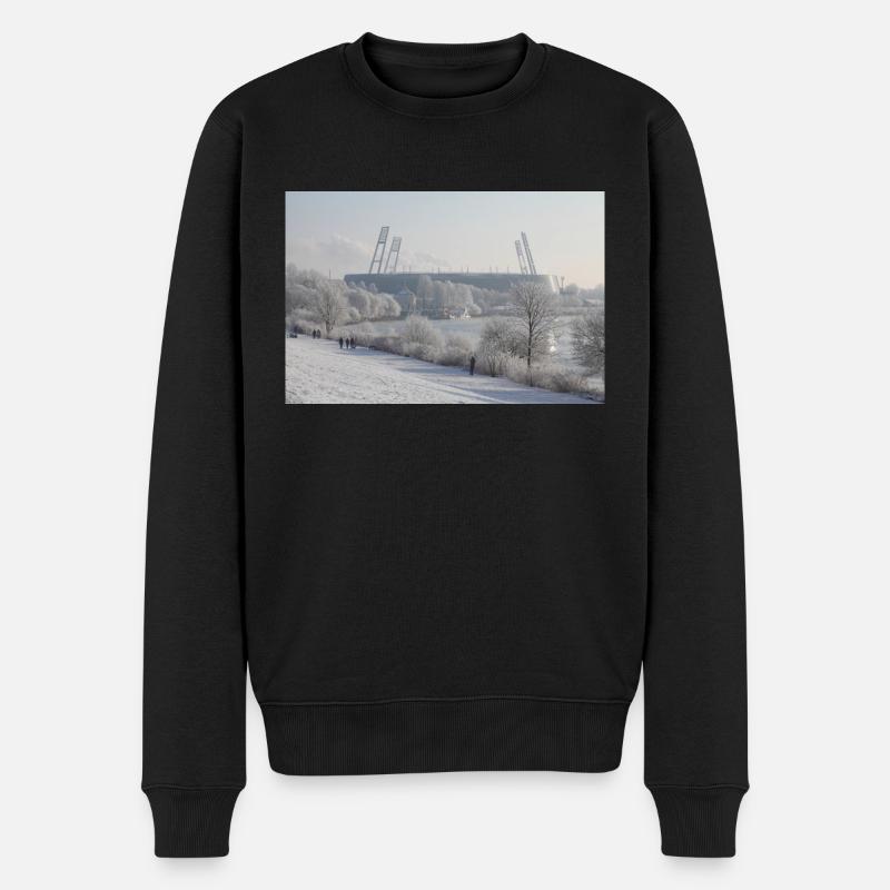 Weserstadion - Männer Premium Bio Pullover - Schwarz