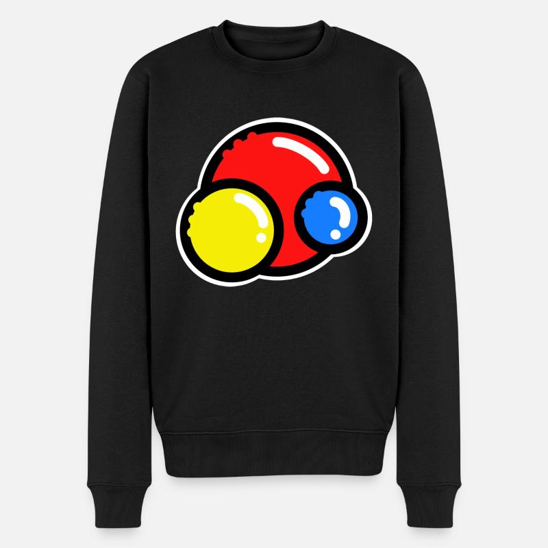 Bunte Bälle | - Männer Premium Bio Pullover - Schwarz