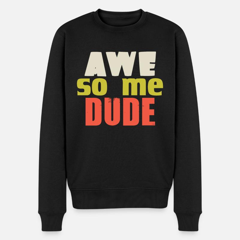 AWE SO ME MEC - Pull Premium bio Homme - noir