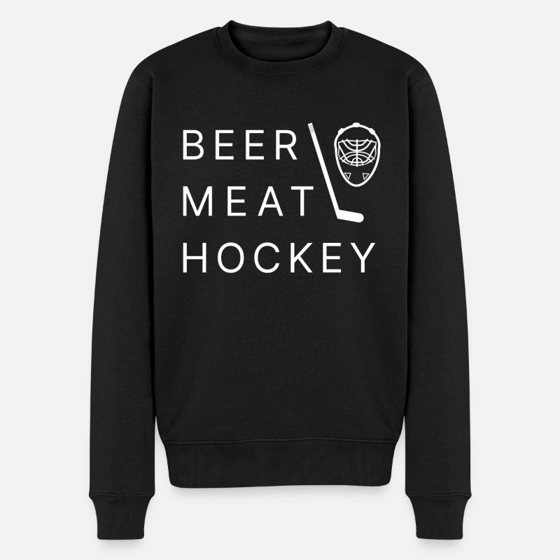Bière Viande Hockey - Pull Premium bio Homme - noir